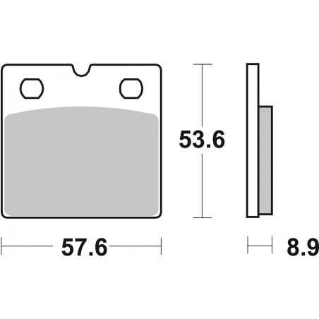 Plaquettes de Frein SBS 640 (HS)-2