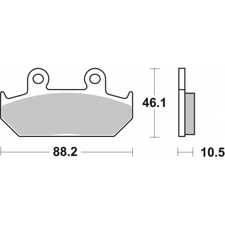 Plaquettes de Frein SBS 647 (HS)-2