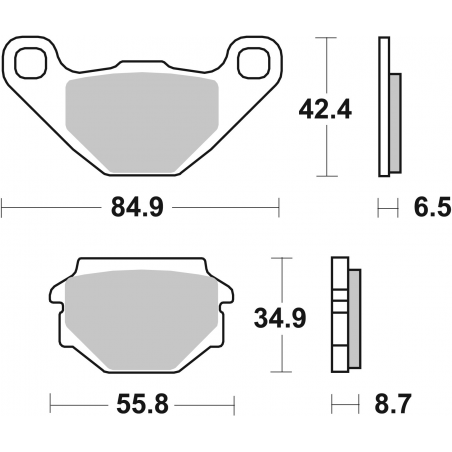 Plaquettes de Frein SBS 651HF-2