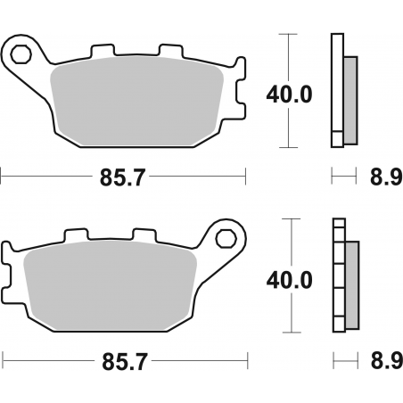 Plaquettes de Frein SBS 657 (LS)-2