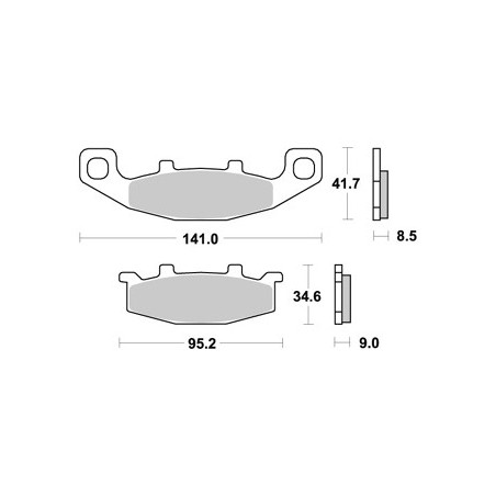 Plaquettes LMP197SRAP Racing