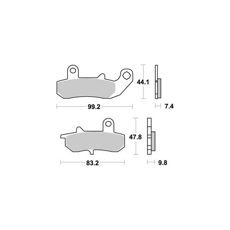 Plaquettes LMP235SRAP Racing