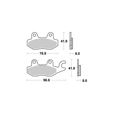 Plaquettes LMP238SRAP Racing