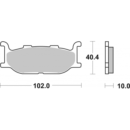 Plaquettes de Frein SBS 663 (HS)-2