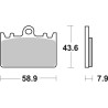 Plaquettes de Frein SBS 666 RS-2 Plaquettes de Frein SBS 666 RS-2