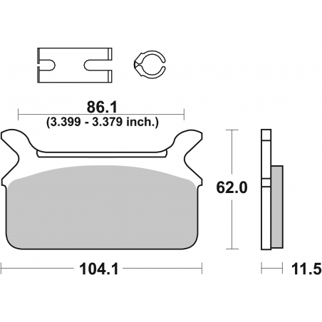 Plaquettes de Frein SBS 668H.LS-2