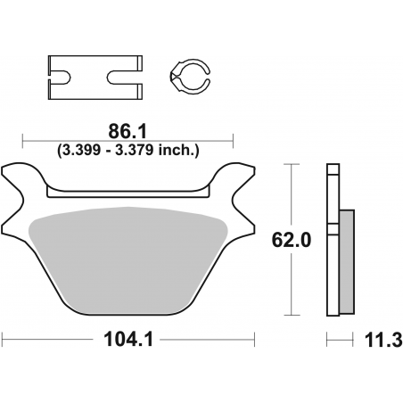 Plaquettes de Frein SBS 669H-LS-2