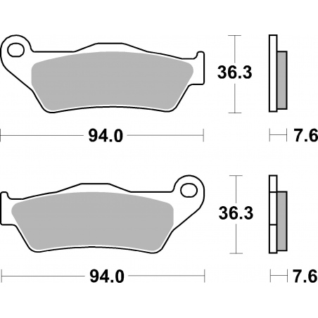 Plaquettes de Frein SBS 671 (HS)-2