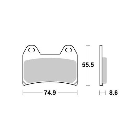 Plaquettes LMP306SFPAP Racing