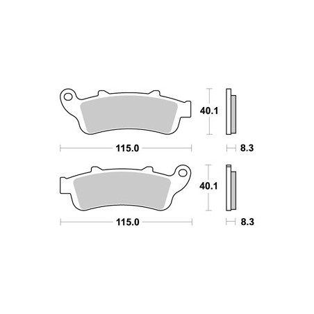 Plaquettes LMP335SFPAP Racing