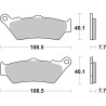 Plaquettes de Frein SBS 674HF-2 Plaquettes de Frein SBS 674HF-2