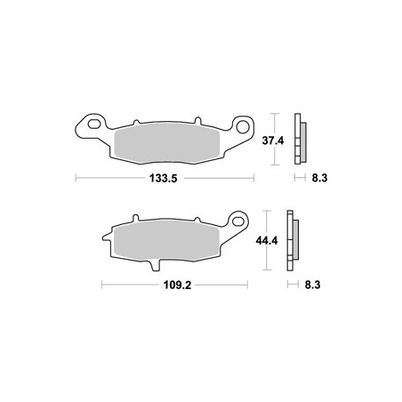 Plaquettes LMP304STRAP Racing