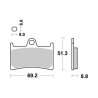Plaquettes LMP234TRRAP Racing Plaquettes LMP234TRRAP Racing