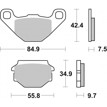 Plaquettes de Frein SBS 684HF-2