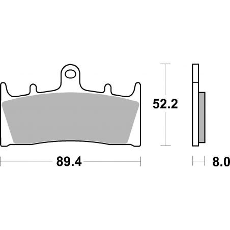 Plaquettes de Frein SBS 686 (HS)-2