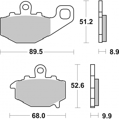 Plaquettes de Frein SBS 687 (LS)-2