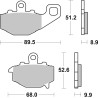 Plaquettes de Frein SBS 687RQ-2 Plaquettes de Frein SBS 687RQ-2