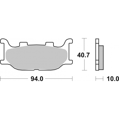 Plaquettes de Frein SBS 691 (HS)