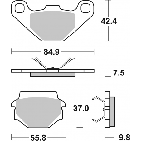 Plaquettes de Frein SBS 692 SI-2