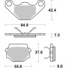 Plaquettes de Frein SBS 692HF-2 Plaquettes de Frein SBS 692HF-2