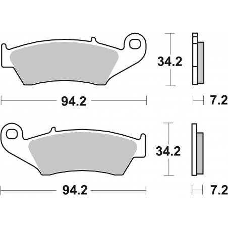 Plaquettes de Frein SBS 694 (HS)-2