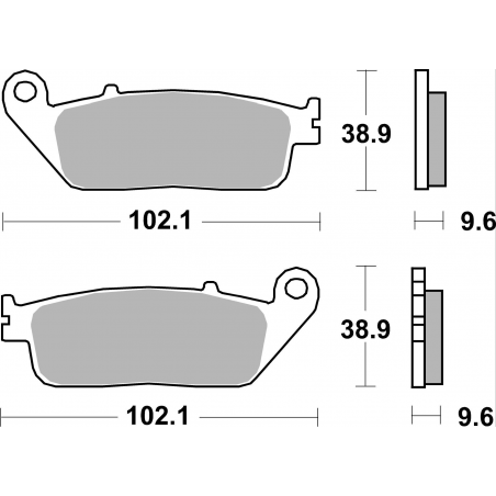 Plaquettes de Frein SBS 700 (HS)-2