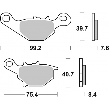 Plaquettes de Frein SBS 702SI-2