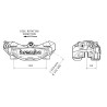 Etrier de frein avant gauche BREMBO M4 naturel Ø32mm Etrier de frein avant gauche BREMBO M4 naturel Ø32mm