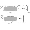 Plaquettes de Frein SBS 705SP-2 Plaquettes de Frein SBS 705SP-2