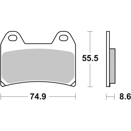 Plaquettes de Frein SBS 706 (HS)-2