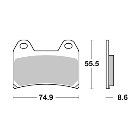 Plaquettes de Frein SBS 706 RST-2