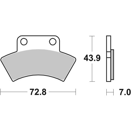 Plaquettes de Frein SBS 717 ATS-2 Plaquettes de Frein SBS 717 ATS-2