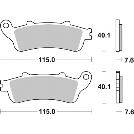 Plaquettes de Frein SBS 721 (HS)-2