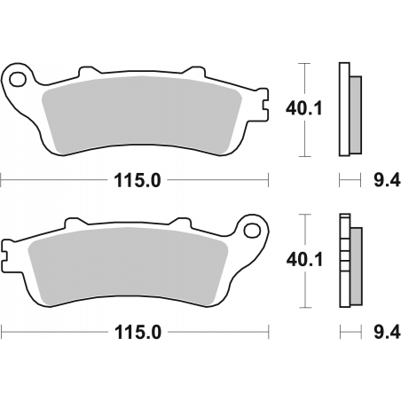 Plaquettes de Frein SBS 722 (LS)-2