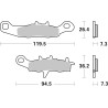 Plaquettes de Frein SBS 726 SI-2 Plaquettes de Frein SBS 726 SI-2