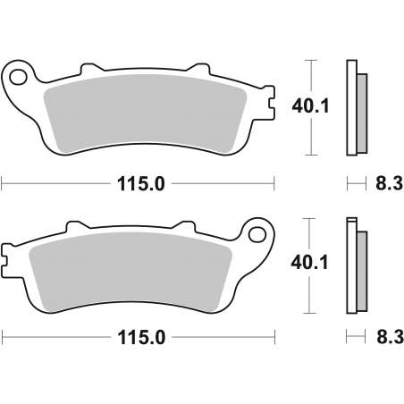 Plaquettes de Frein SBS 735 (HS)-2