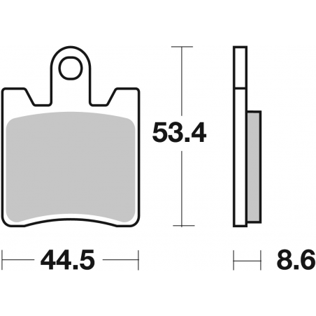 Plaquettes de Frein SBS 740 (HS)-2