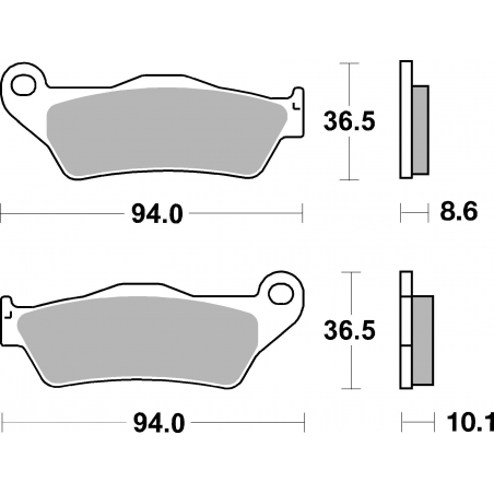 Plaquettes de Frein SBS 742 (LS)-2