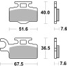 Plaquettes de Frein SBS 752SI-2 Plaquettes de Frein SBS 752SI-2
