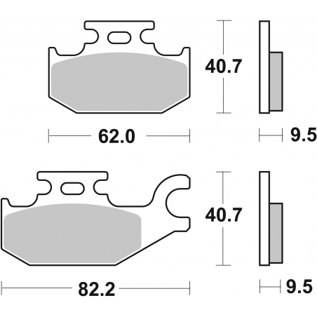 Plaquettes de Frein SBS 754SI