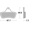 Plaquettes de Frein SBS 758ATS-2 Plaquettes de Frein SBS 758ATS-2