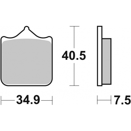 Plaquettes de Frein SBS 762 (HS)-2