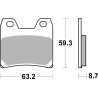 Plaquettes de Frein SBS 770 (LS) Plaquettes de Frein SBS 770 (LS)