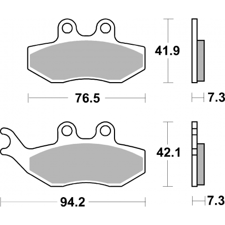 Plaquettes de Frein SBS 774HF-2