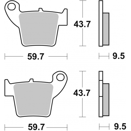 Plaquettes de Frein SBS 777CS-2