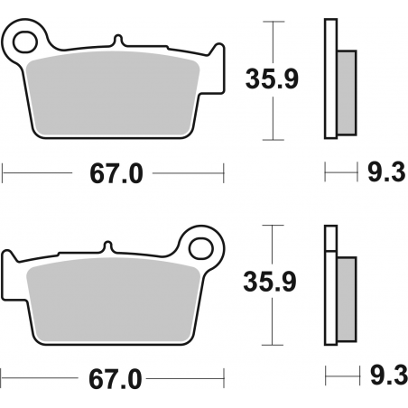 Plaquettes de Frein SBS 790CS-2