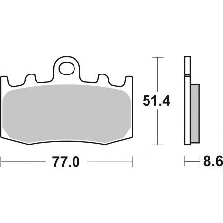 Plaquettes de Frein SBS 796 (HF)-2