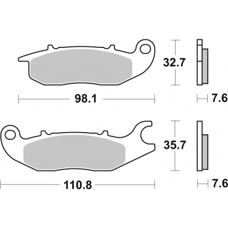 Plaquettes de Frein SBS 797HF-2