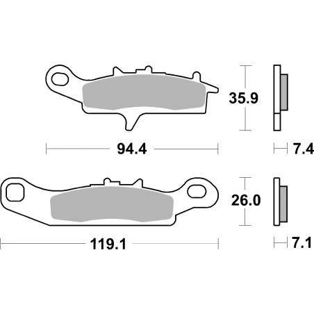 Plaquettes de Frein SBS 798 SI-2