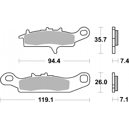 Plaquettes de Frein SBS 801SI-2